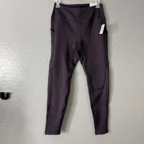 Old Navy High-Waisted UltraCoze Leggings, Purple, S Petite - Picture 1 of 7